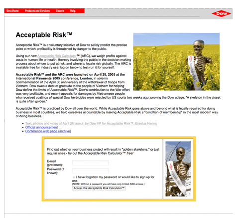 Yesmen Acceptable Risk Page Vga